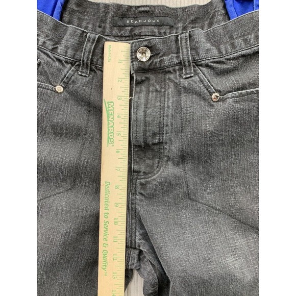 Sean John Denim Jeans Men's Size 38 Black Holiday 2009 Side Zip 100% Cotton Rare - Picture 5 of 16